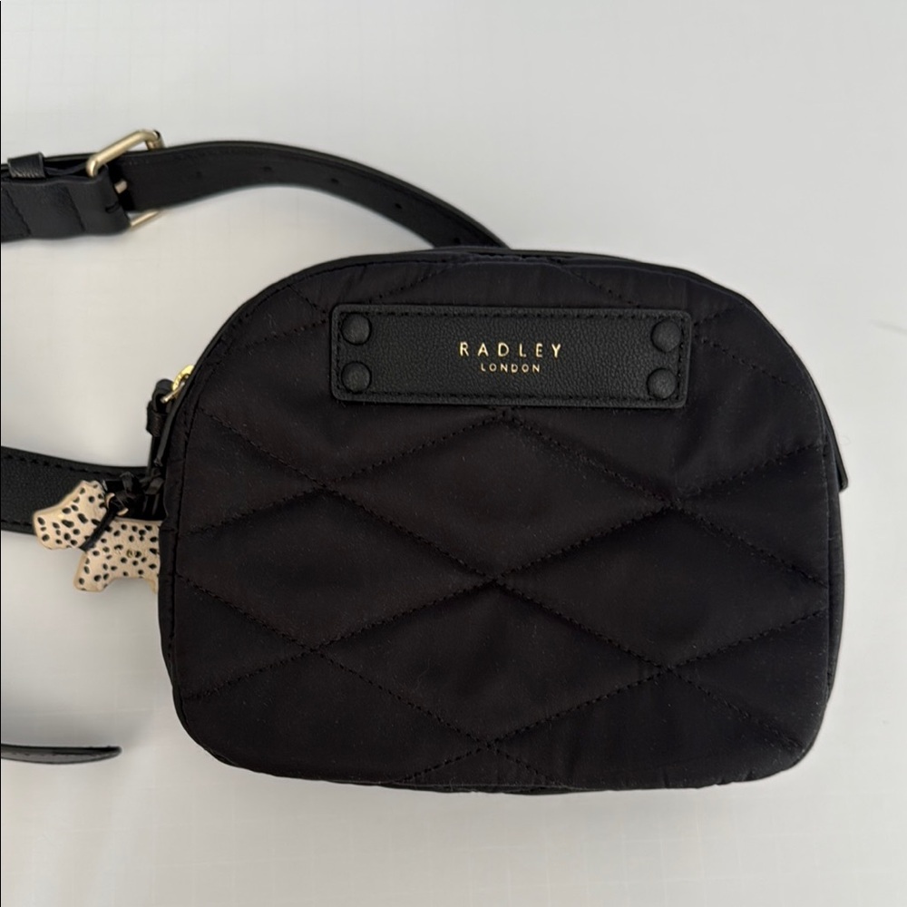 RADLEY LONDON Black Quilted Crossbody Bag with Classic Design NWOT